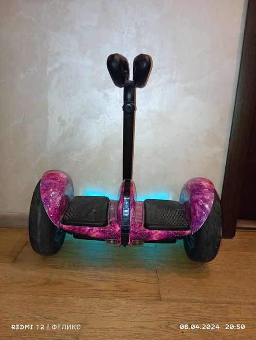 Героскутер з ручкою фіолетовий  Mini