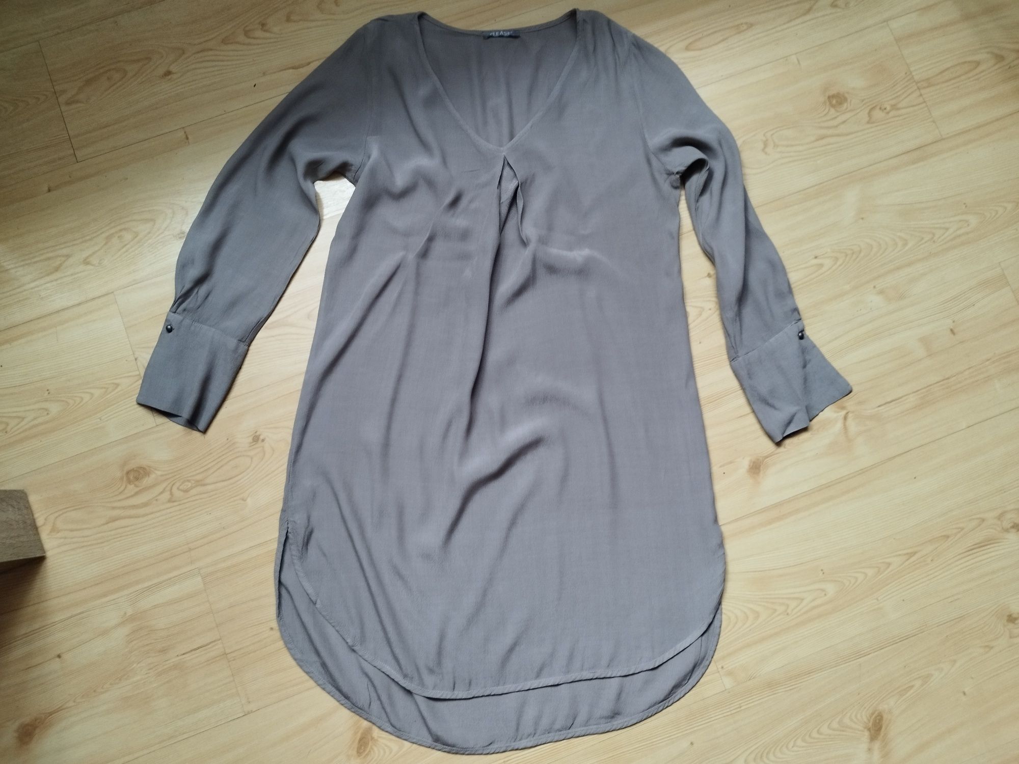 Włoska sukienka tunika rayon XL