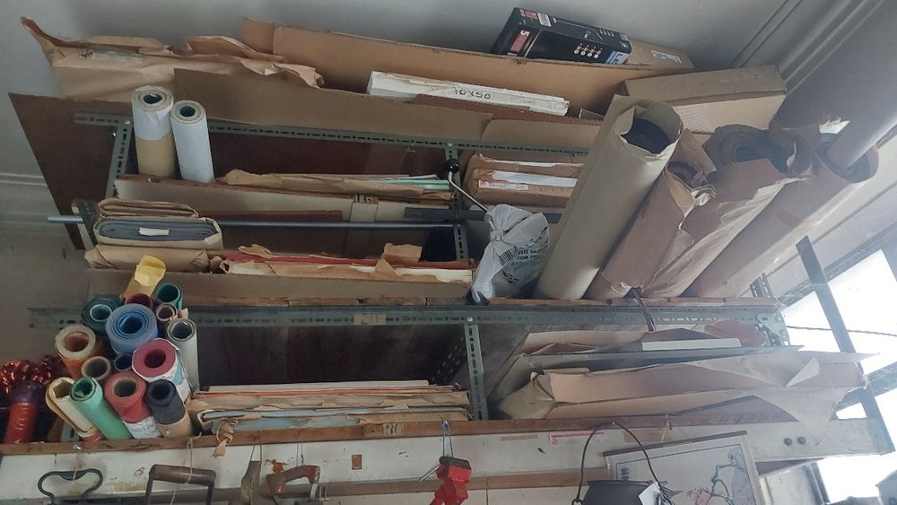 Máquinas e material de Encadernação antigos