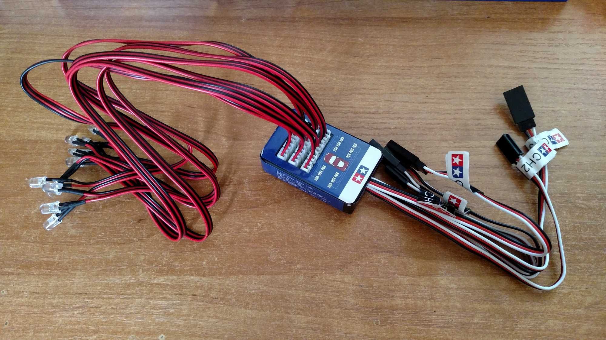 Moduł Oświetlenie do modeli RC Tamiya 12 LED dodatkowy 3CH Zestaw Nowy