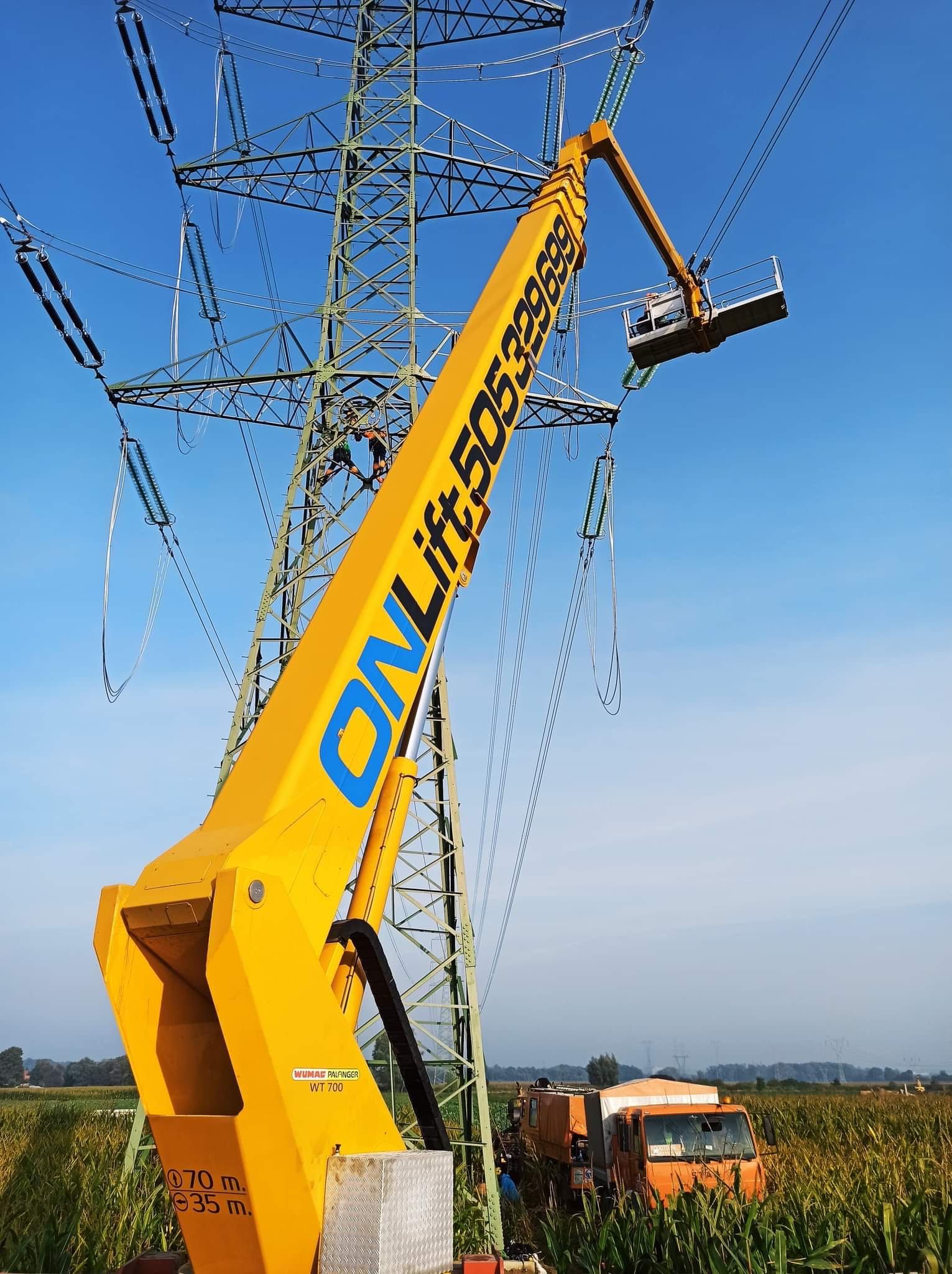 Podnośnik koszowy, zwyżka 22m, 45m (4x4) 53m (6x4) 70m (8x6) - Olsztyn