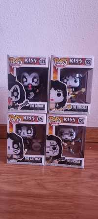 Funko Pop KISS como novos