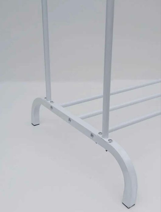 Стойка напольная двойная вешалка для одежды и обуви Подвійна вішалка