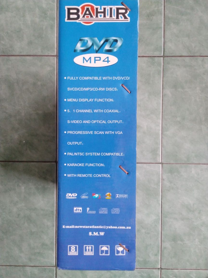 DVD плеер Bahir- BR7000 с караоке входом,полный комплект,новый