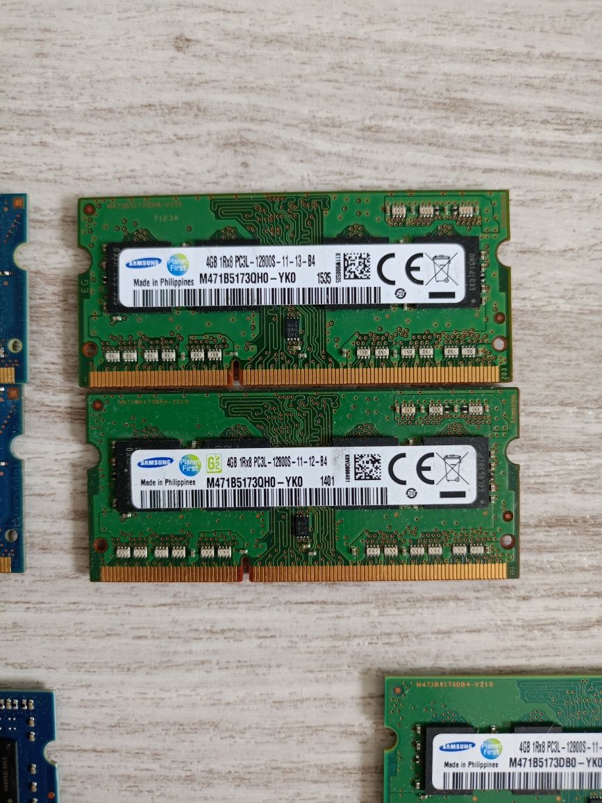 Kości pamięci ram DDR 3, DDR 4, 8gb,  laptop,