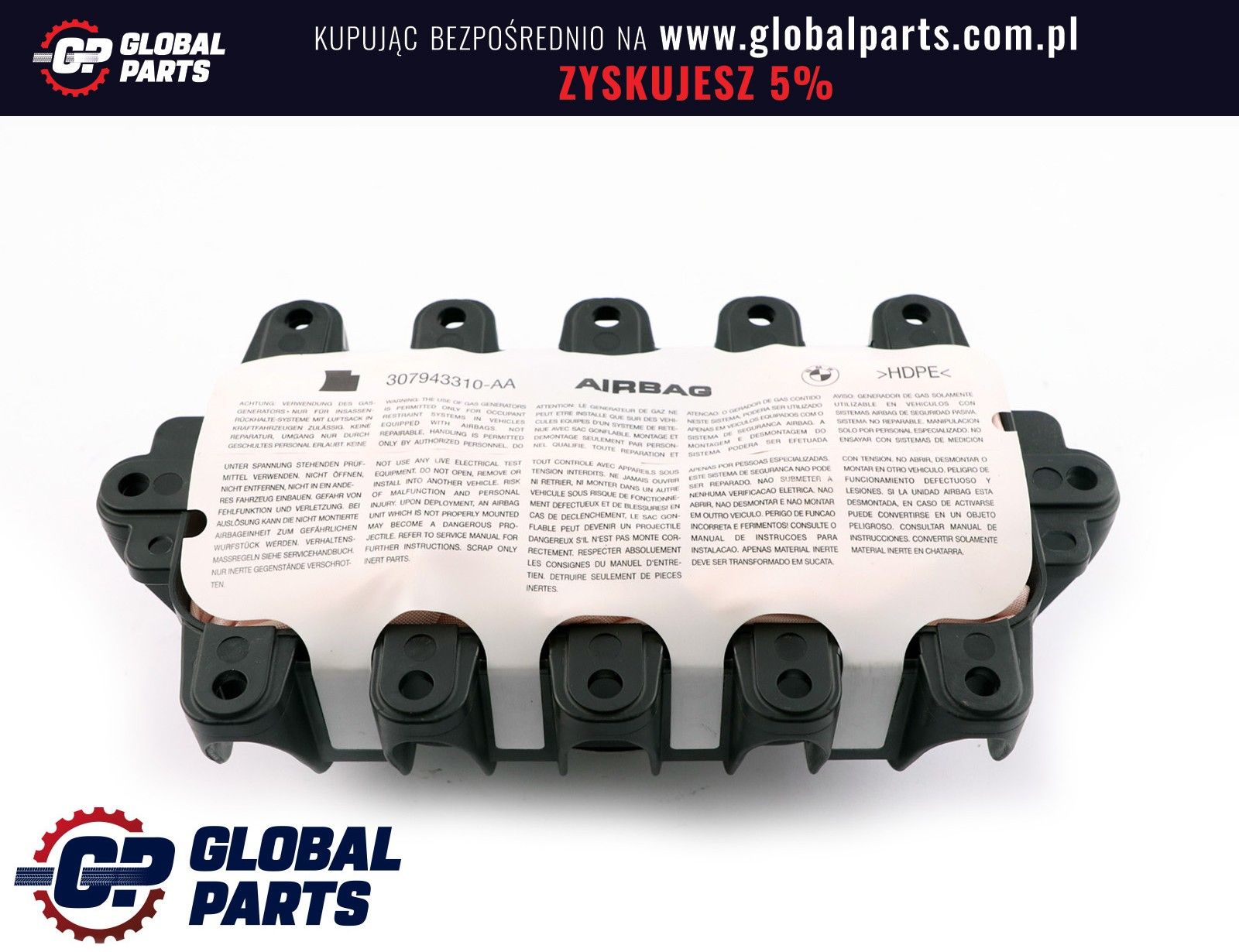 Mini Cooper F55 F56 F57 Airbag Poduszka Pasażera