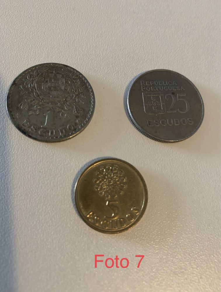 Varias moedas de valor