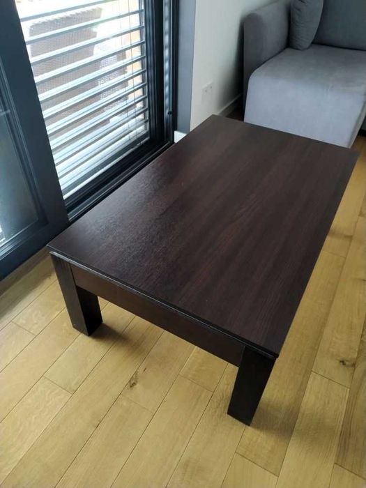 Solidny brązowy (wenge) stolik / ława 110x70x42