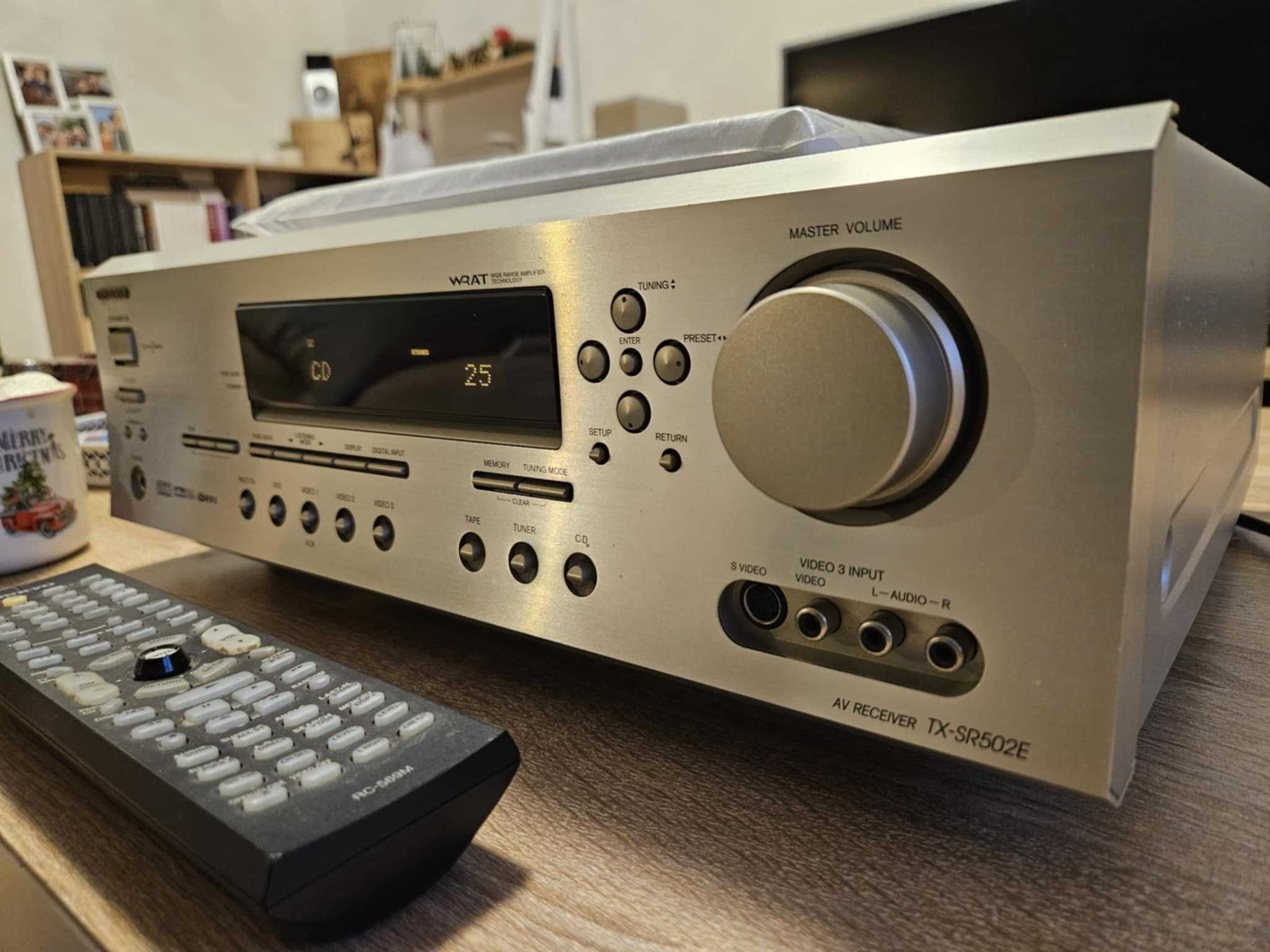 Amplituner Onkyo 6.1 TX-SR502E DTS Dolby Digital ES+ PILOT ORYGINAŁ