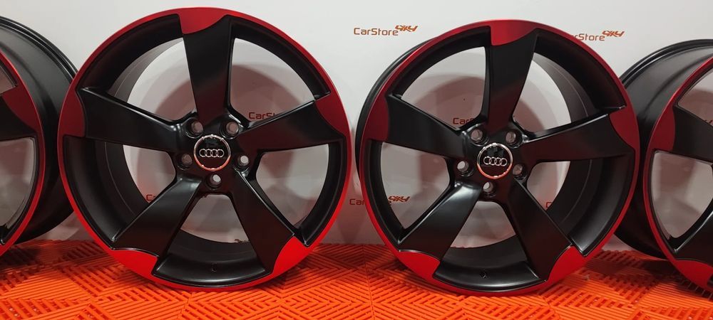 Jantes Look Audi Rotor 19 x 8.5 et 45 5x112 Preto e vermelho