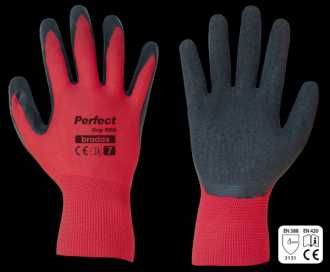 Rękawice ochronne PERFECT GRIP RED lateks, rozmiar 9 x24 pary