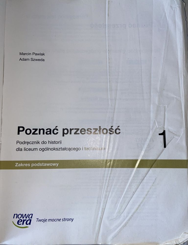 Podręcznik Poznać przeszłość 1 zakres podstawowy