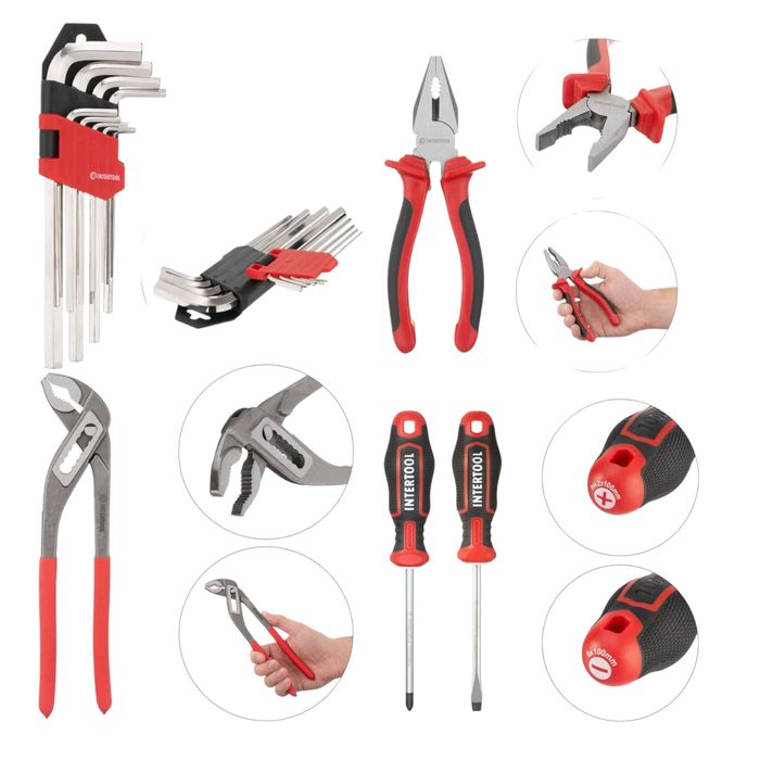 Набір 233шт набор інструментів інтертул et-8233 набор головок и трещет