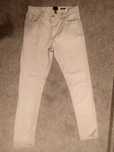 Jasne spodnie jeansy slim fit h&m