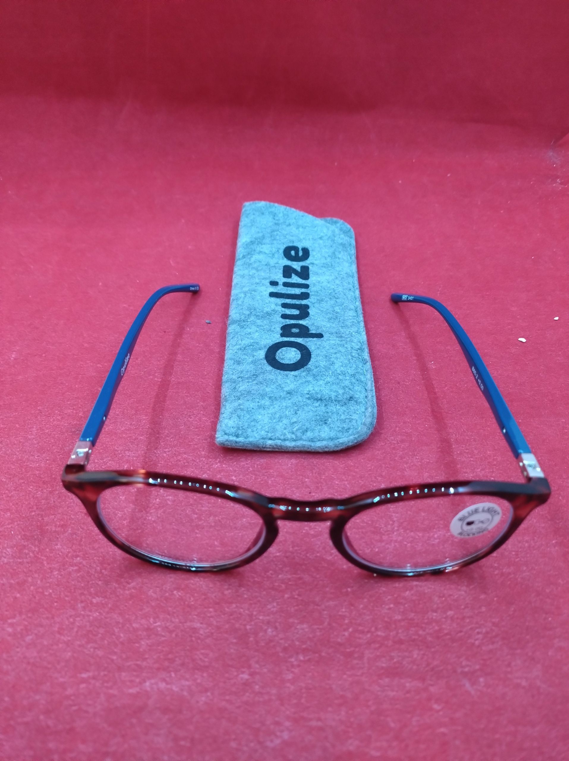 okulary opulize b60-1 z filtrem niebieskiego światła +0,00 40b195