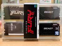 Оперативная память Kingstone Fury Beast DDR4-3600 Black на ГАРАНТИИ