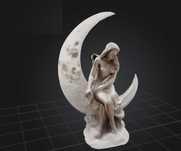 Estátua Mulher Sentada na Lua (Ficheiro STL)