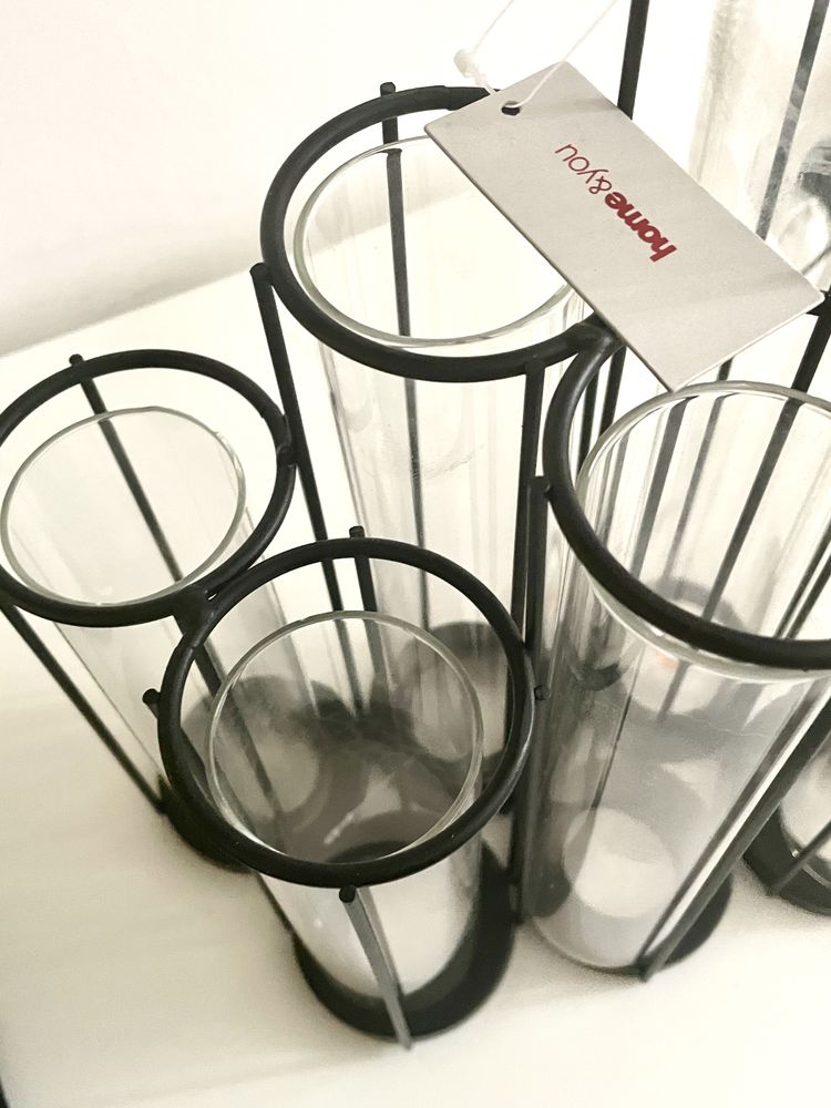Wazon świecznik home&you pipe rurki nowy loft loftowy