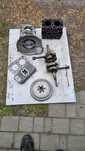 Syrena 102 motopompa polonia dzik wał głowica karter cylinder magneto