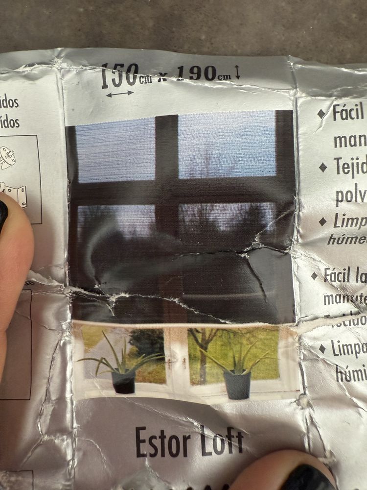 Estore rolo semi transparente
