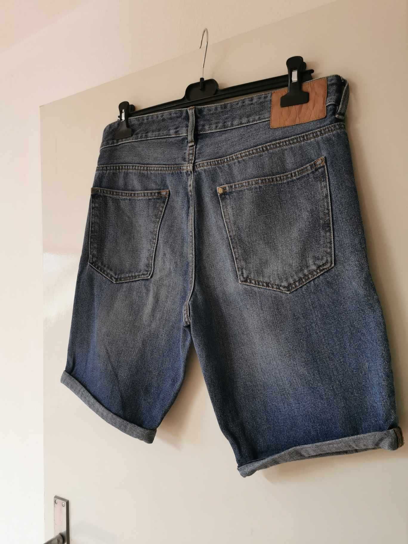 Męskie jeansowe szorty shorty H&M 32 jak nowe