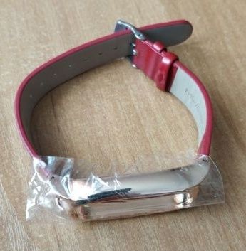 Opaska skórzana miband 2 zapięcie metalowe