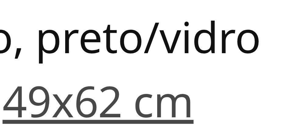 Mesa em ferro e vidro comércio ou casa