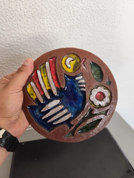 Ceramiczna plakieta lata 60-70 vintage retro prl ceramika