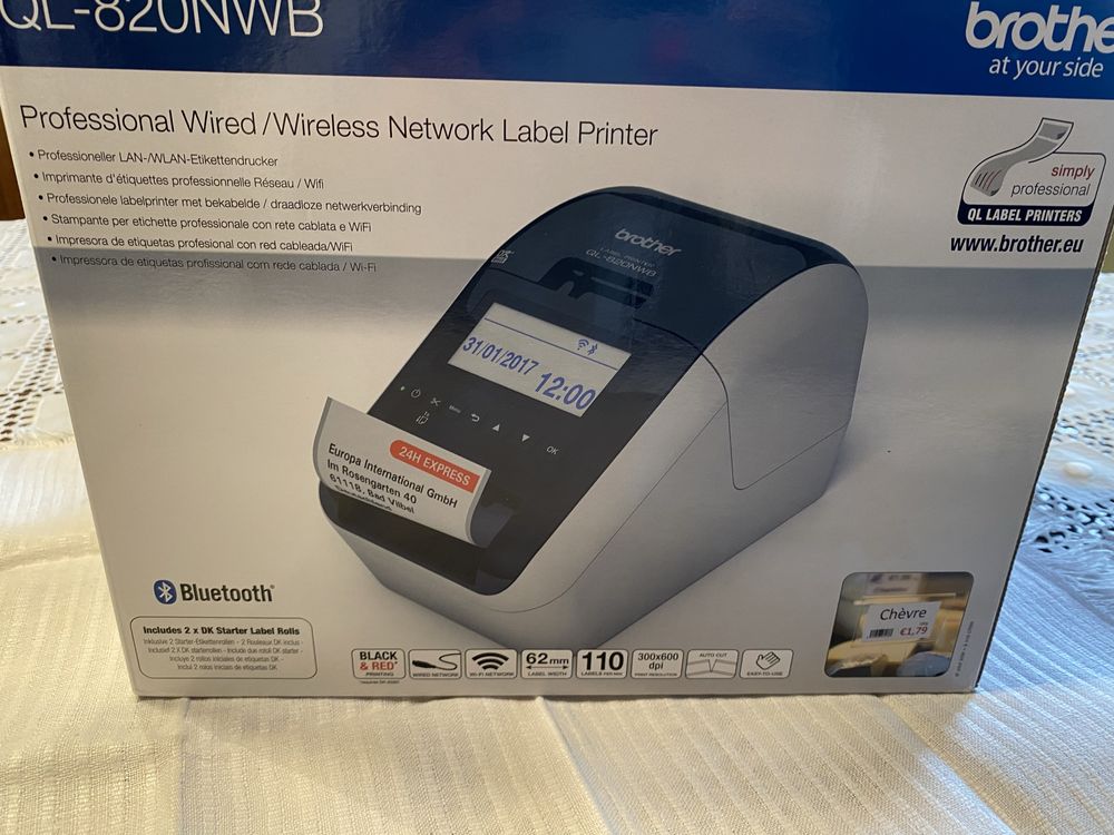 Impressora termica brother ql 820nwb