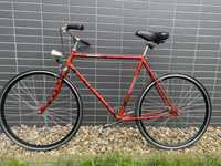 Rower miejski romet retro czerwony single speed