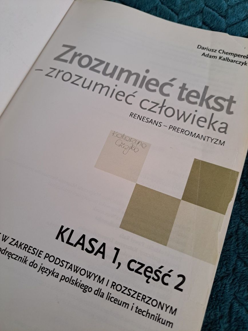 Sprzedam książki Zrozumieć tekst zrozumieć człowieka język polski