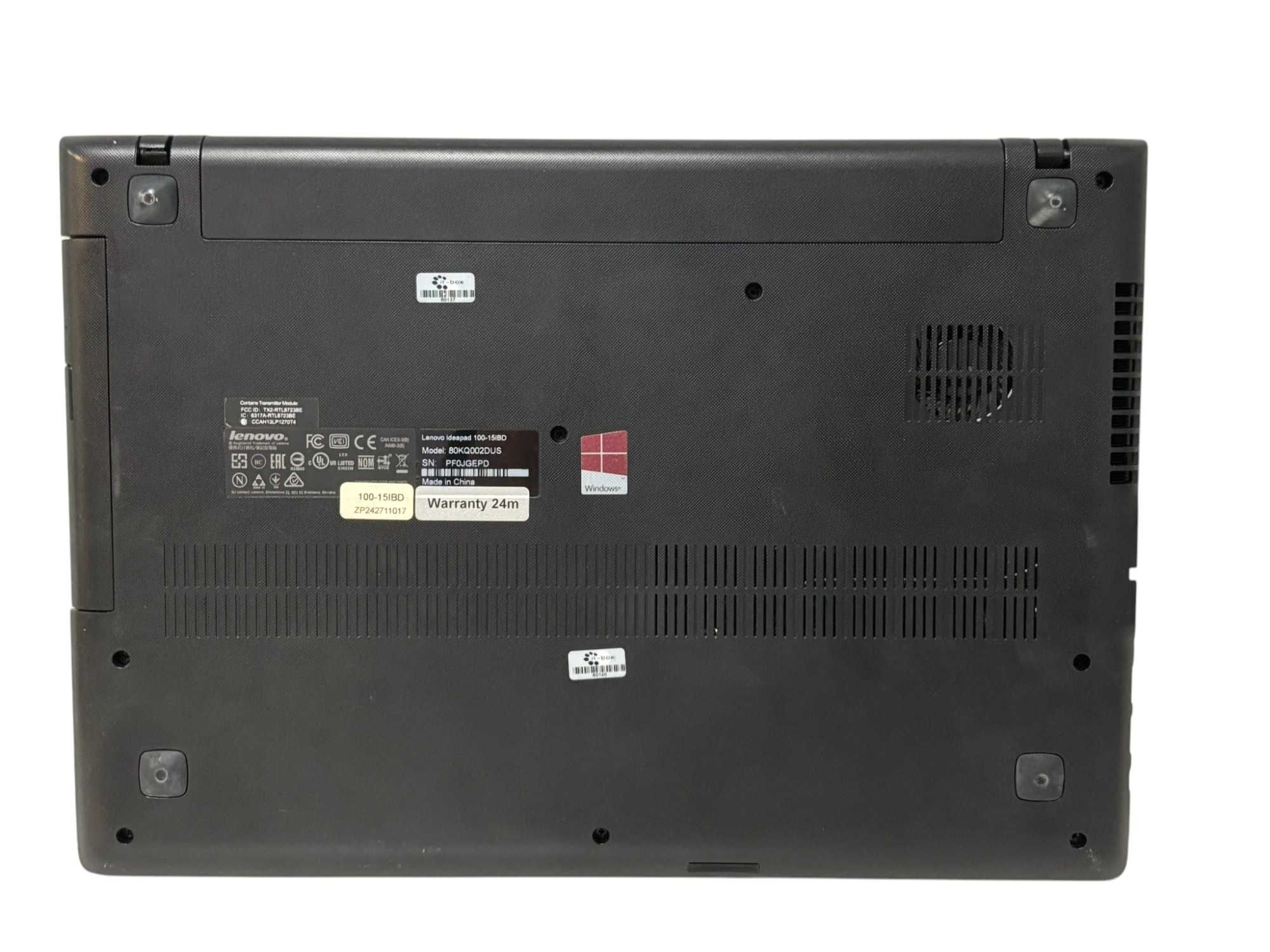 Laptop Lenovo Ideapad 100-15IBD i3 8gb/500gb zasilacz
