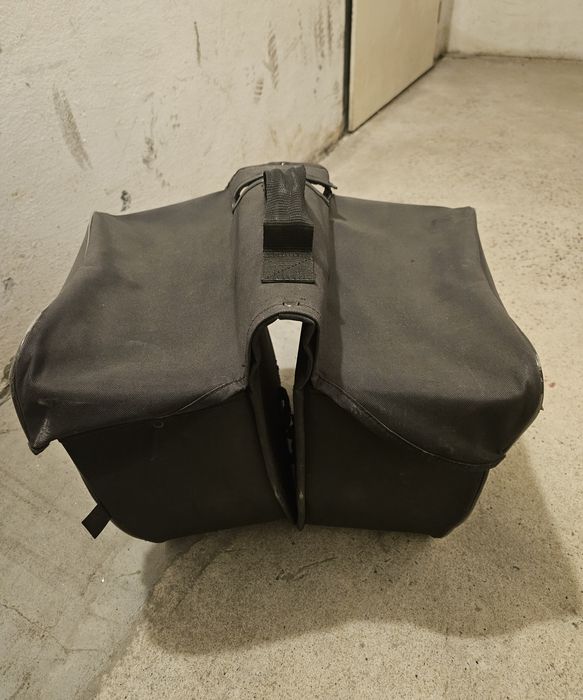 Torba sakwa haberland na bagażnik podwójne twarda rowerowa na rower