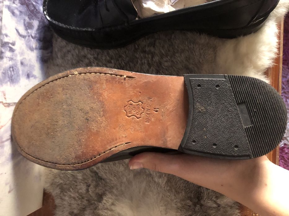 Mocassins em pele pretos
