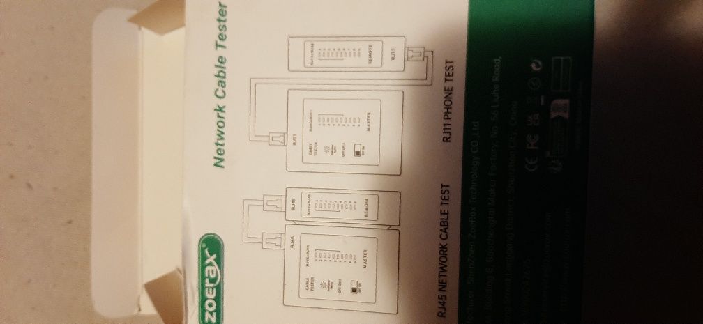 Tester kabli sieciowych lan rj45