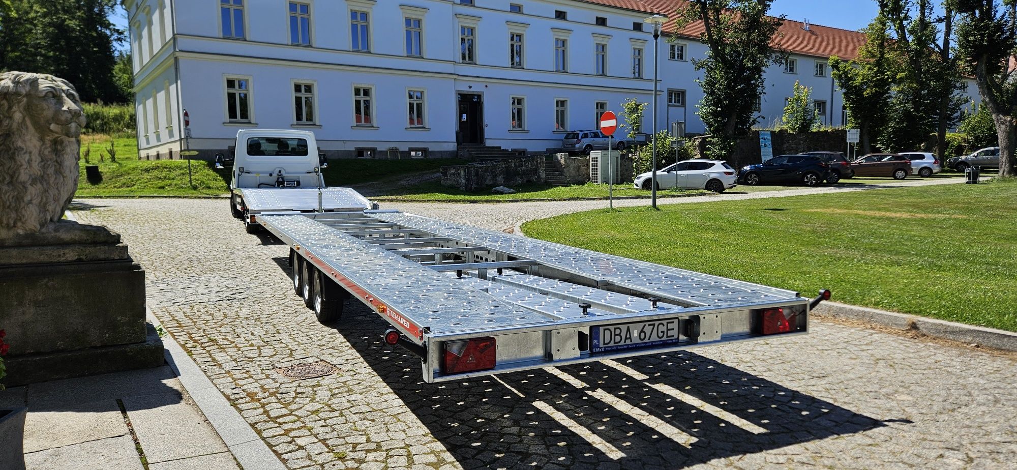 Iveco autolaweta + przyczepa  ZESTAW !!!