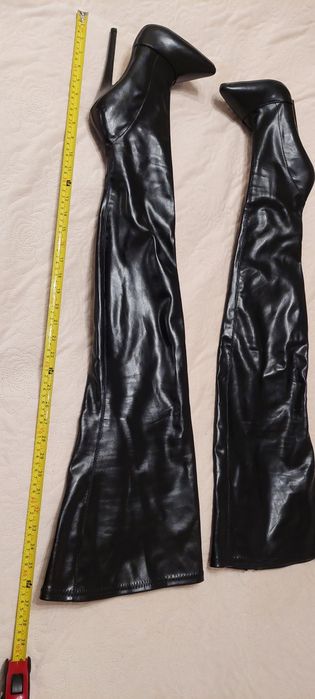 Kozaki Czarne Mega Wysokie