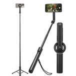 Spigen S580W Magsafe Bluetooth Selfie Stick Long Tripod Black
