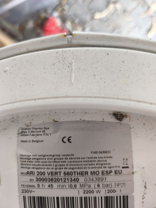 Termoacumulador ARISTON 150lt