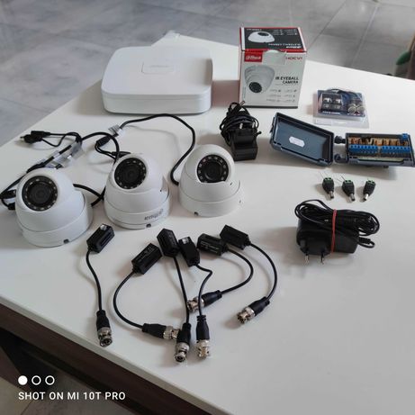Monitoring 4x kamera rejestrator Dahua