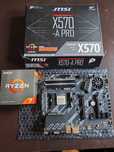 Sprzedam zestaw MSI X570-A PRO + Procesor AMD R7 5800x + 32GB RAM