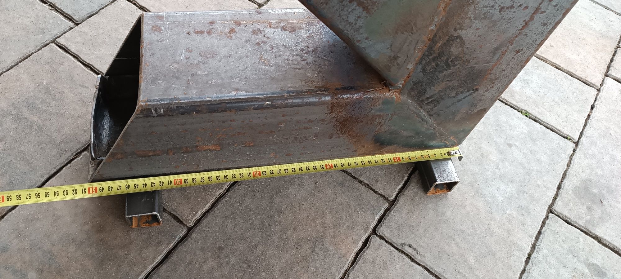 Piec rakietowy duży 150x150 profil  solidny z szufladą paleniskiem