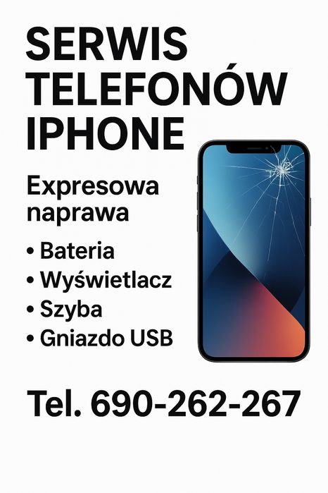 Serwis iphone naprawa wymiana wyświetlacz szyba bateria USB