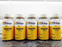 Solaray, Niacin 100 мг (100 капс.), ниацин, vitamin B-3, витамин В3