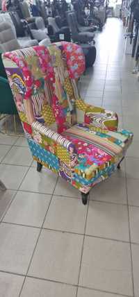 Fotel patchworkowy Fauteuil cosy