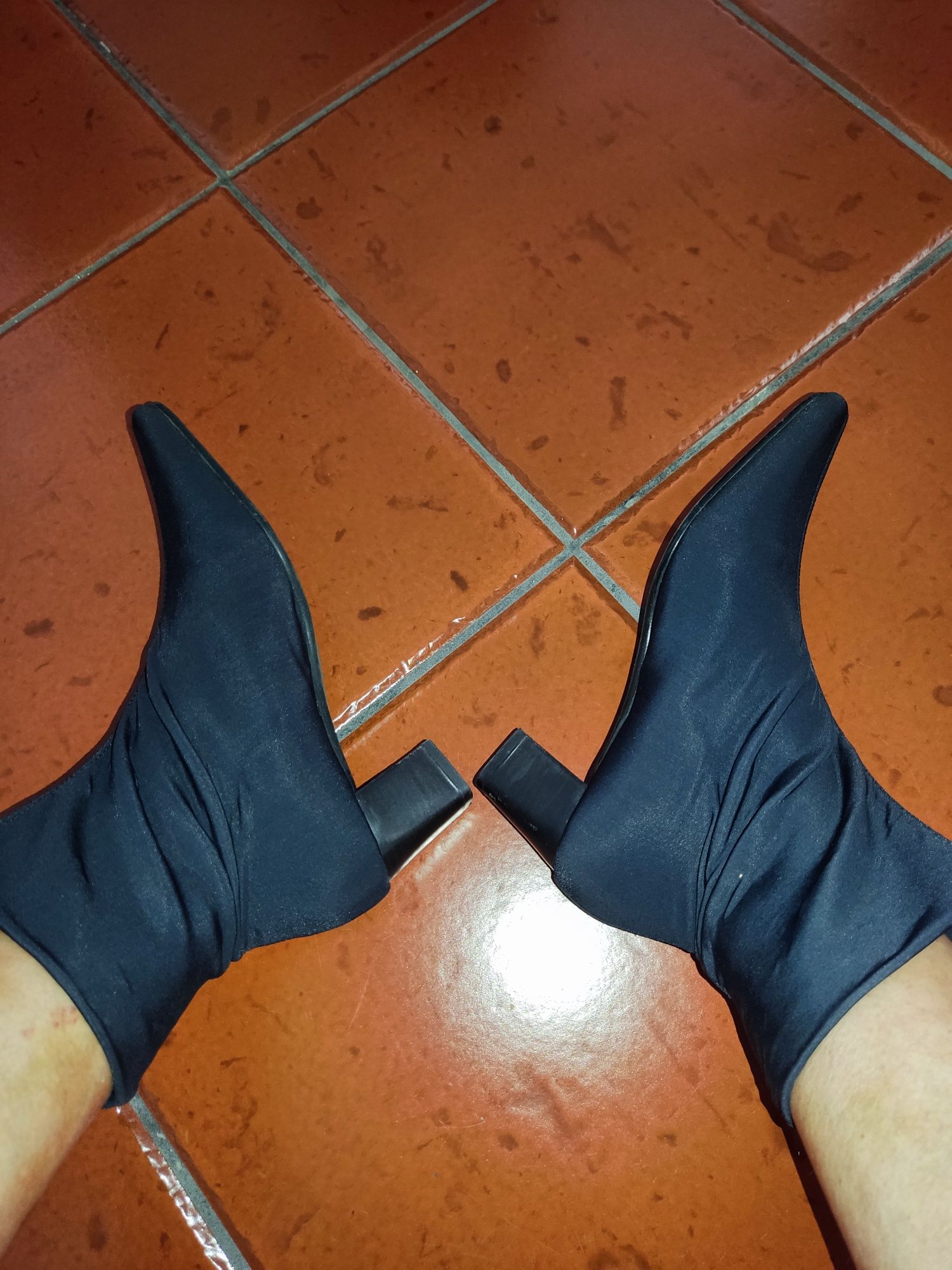 Botins lycra preto