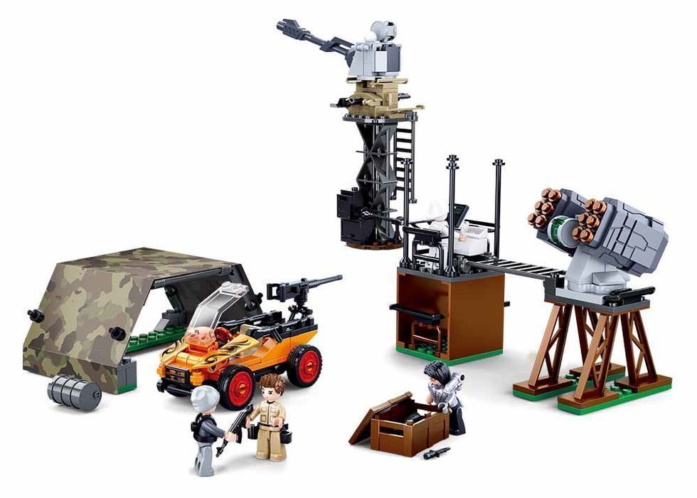 KLOCKI sluban akcja policyjna HELIKOPTER pojazd 830 el. KOMP. Z LEGO