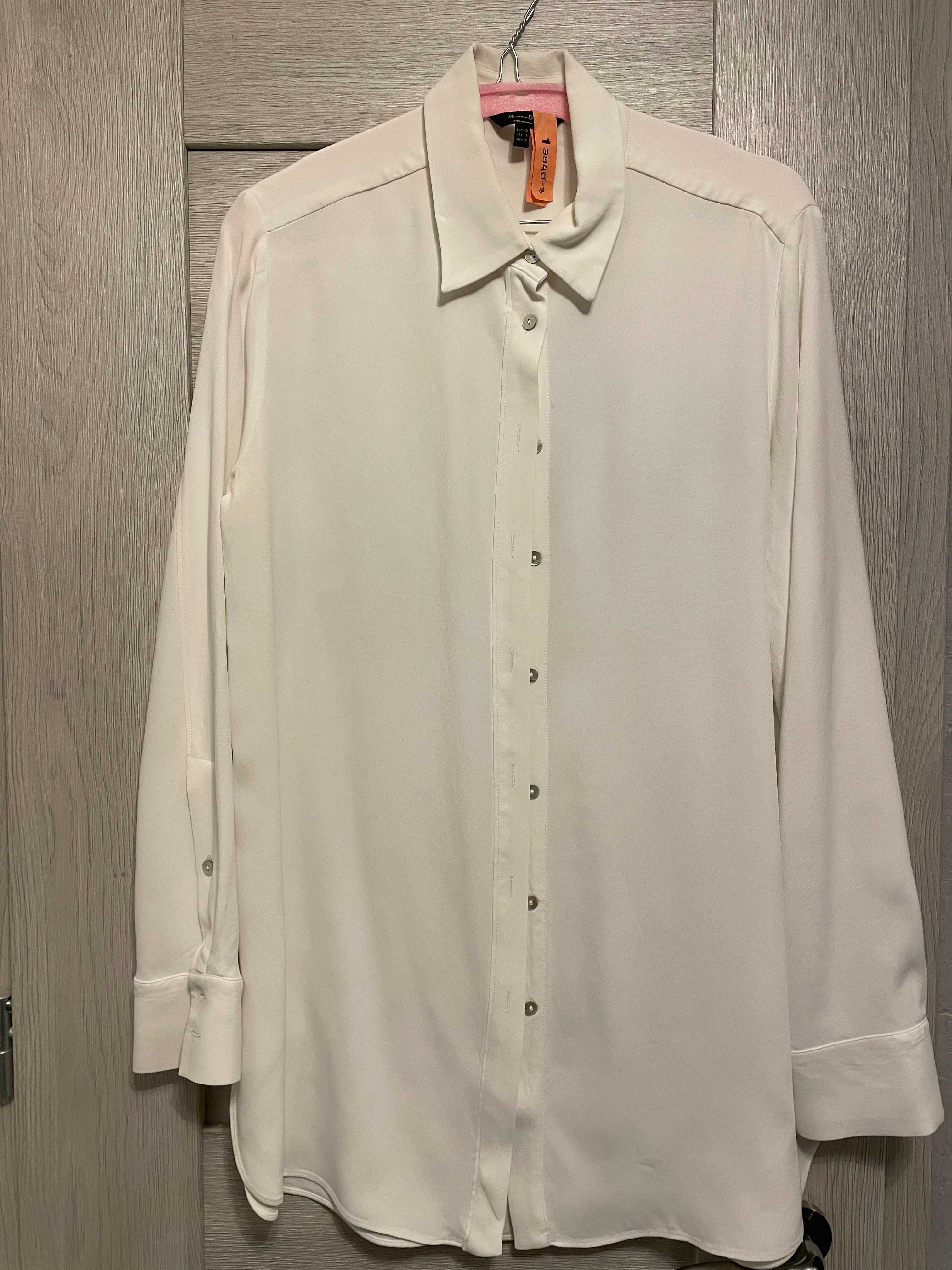 Koszula bluzka Massimo Dutti r. 40 kremowa