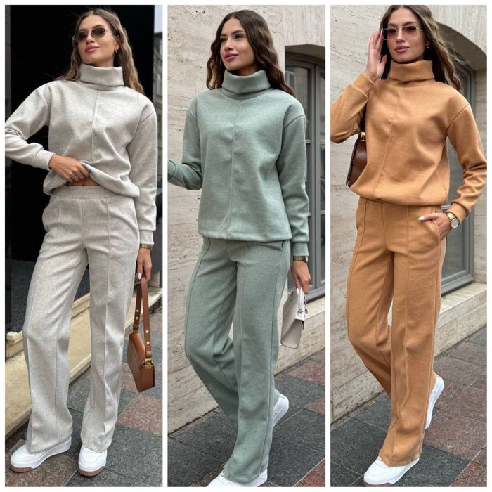 Костюм жіночий теплий кофта під горло . Ангора кашемір. 42-44,46-48,52