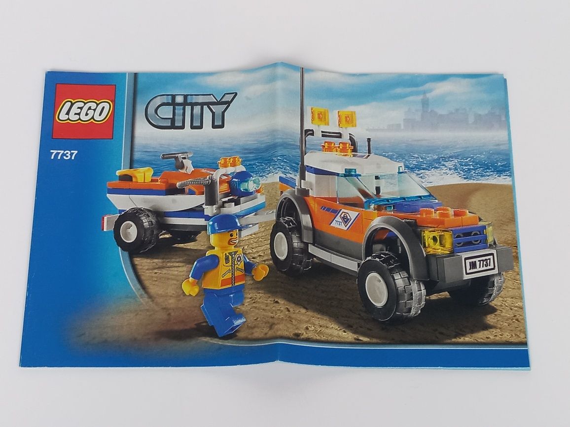 Lego City 7737 Samochód i skuter wodny straży przybrzeżnej